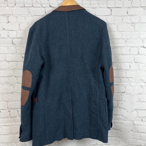 Braddock Time for Peace Vintage Jacket Faux Leather Details Mens 52 - Picture 2 of 12